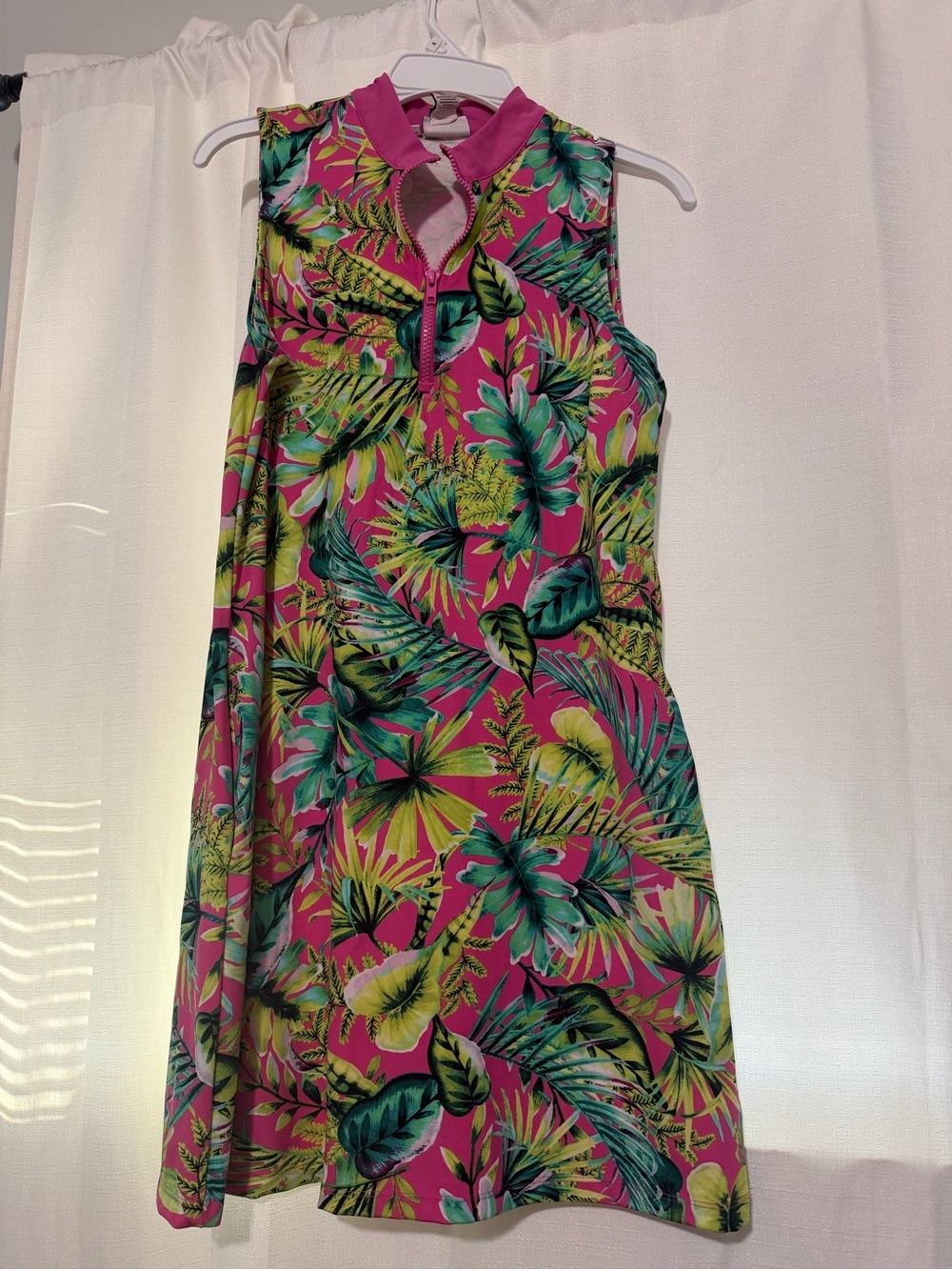 Tommy Bahama golf dress Tropical Fuchsia Sleeveless Zip-Front Dress
